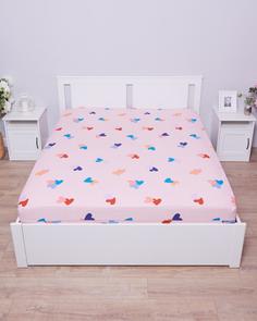 Простыня на резинке из сатины "Всё себе", VSST-736, Размер: 160 х 200