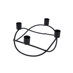 Подсвечник Home Collection Black & Gold Для 4-х свечей 225х205х80мм 1 шт