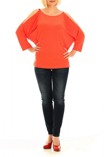 Туника женская DONATELLA VIA ROMA 1575 красная 2XL