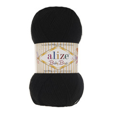 Пряжа Alize 7722477_00005 Baby Best 60 чёрный