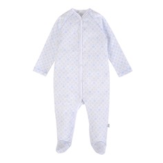 Комбинезон для детей 21-13008 Вода, Интерлок, Мамуляндия 68, Белый /Голубой