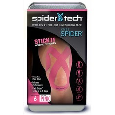 Тейп преднарезанный Everlast для коленной части 6 шт розовый