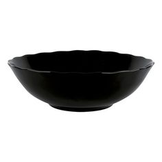 Миска Коралл Nero Classico с волнистым краем 18 см черная