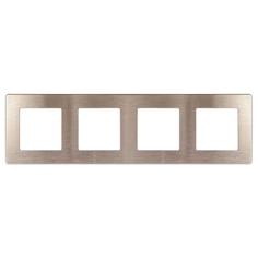 Рамка 4-постовая ERA 12 сатин бронза 12-5104-13 Б0052536