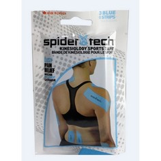 Тейп преднарезанный Everlast Spidertech 3 шт голубой