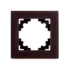 Рамка 1-местная STEKKER 39535 GFR00-7001-04 шоколад серия Катрин