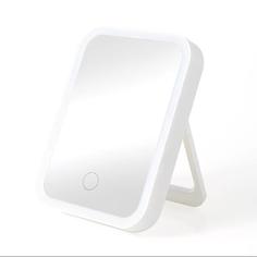Зеркало с подсветкой и сенсорной кнопкой для макияжа LED Makeup Mirror W0372 белое Baziator