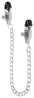 Зажимы на соски с цепочкой Easytoys Big Nipple Clamps With Chain EDC Wholesale