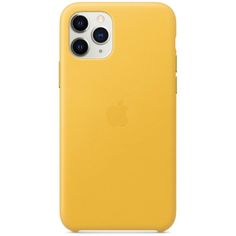 Клип-кейс Apple Leather Case для iPhone 11 Pro «Лимонный сироп»