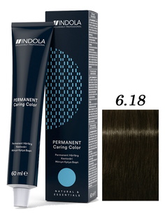 Крем-краситель NATURAL & ESSENTIALS INDOLA 6.18 темный русый пепельный шоколадный 60 мл