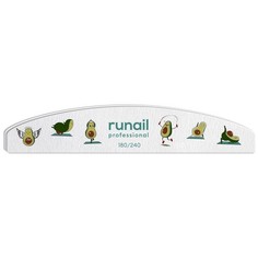 Пилка для ногтей RuNail Авокадо 180/240