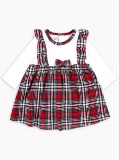 Боди-платье Веселый малыш 247/322/мл/Тартан р.80