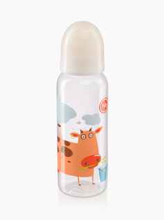 Бутылочка с латексной соской Happy Baby 250 мл., cow