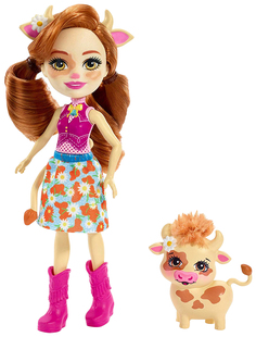 Игрушка Enchantimals "Кукла с любимой зверюшкой - Коровка Кейли"