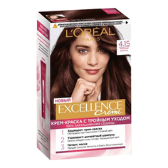Краска для волос Loreal Paris Excellence Creme 4.15 морозный шоколад 192 мл