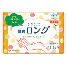 Ежедневные женские гигиенические прокладки Unicharm SOFY 56 Fuwa Long 56 шт.
