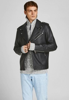 Куртка кожаная Jack & Jones