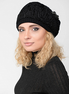 Берет из каракуля 01 c утеплителем, КАЛЯЕВ