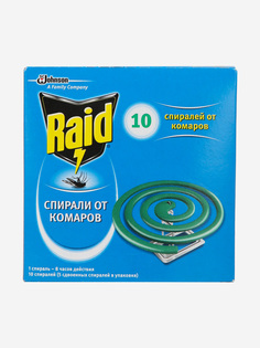 Спирали от комаров Raid, 10 шт., Зеленый, размер Без размера