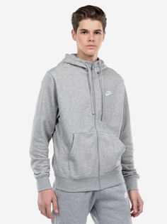 Толстовка мужская Nike Sportswear Club, Серый, размер 44-46