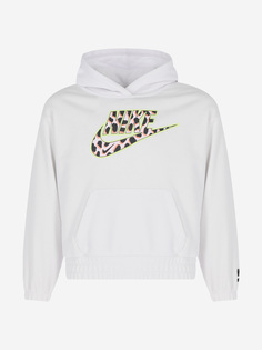 Худи для девочек Nike Full Zip, Белый, размер 116