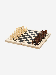 Настольная игра 2 в 1: шахматы, шашки Torneo, Бежевый, размер Без размера