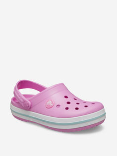 Шлепанцы для девочек Crocs Crocband Clog T, Розовый, размер 26