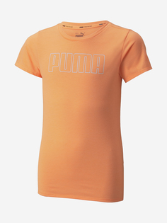 Футболка для девочек PUMA Runtrain, Оранжевый, размер 153-164