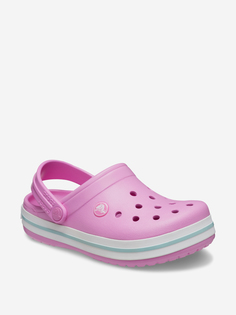 Шлепанцы для девочек Crocs Crocband Clog K, Розовый, размер 28