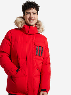 Пуховик мужской adidas 3-Stripes Puffa, Красный, размер 44-46