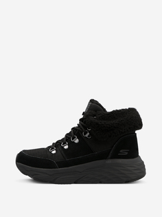 Кроссовки высокие утепленные женские Skechers Max Cushioning, Черный, размер 34.5