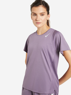 Футболка женская Nike Dri-FIT Race, Фиолетовый, размер 50-52