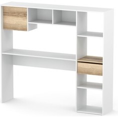 Стол письменный СОКОЛ СПм-24 белый/дуб делано