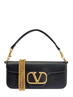 Сумка из гладкой телячьей кожи с логотипом VLogo Signature Valentino