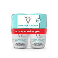 Vichy Deodorants дезодорант шариковый 48 ч регулирующий 50 мл 2 шт. LOreal Paris