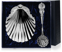 Набор "Волна" (кокильница + ложка Богема) АргентА