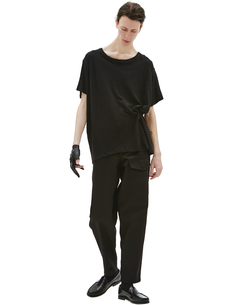 Черная базовая футболка из хлопка Greg Lauren