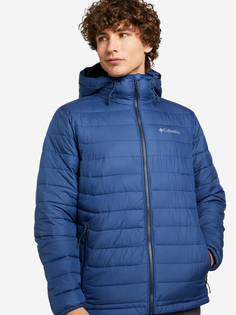 Куртка утепленная мужская Columbia Powder Lite Hooded Jacket, Синий, размер 48-50