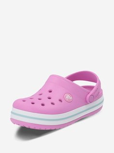 Шлепанцы для девочек Crocs Crocband Clog T, Розовый, размер 26