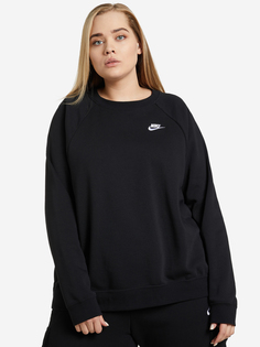 Свитшот женский Nike Sportswear Essential, Plus Size, Черный, размер 56-58
