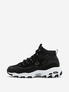 Кроссовки высокие утепленные женские Skechers DLites, Черный, размер 40.5