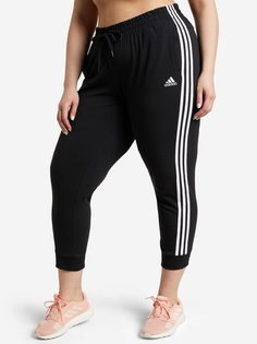 Брюки женские adidas Essentials, Plus Size, Черный, размер 54-56