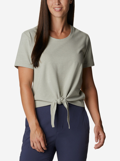 Футболка женская Columbia Columbia Trek SS Tee, Зеленый, размер 48