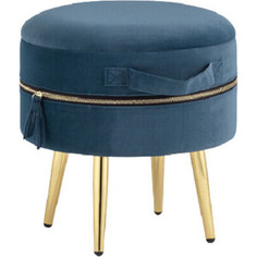 Пуф Stool Group Тильда велюр сине-зеленый 19A206VF-MOMO-45