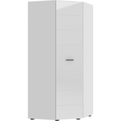 Шкаф угловой НК-мебель Gloss 91х91 белый/белый глянец 72374532