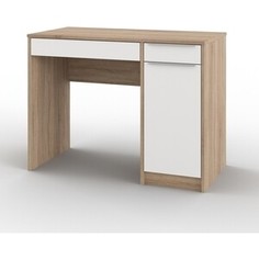 Стол письменный Атмосфера Исп.2 Нордик дуб сонома светлый/белая Аляска