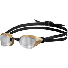 Очки для плававния Arena Cobra Core Swipe MR, арт. 003251530, зеркальные линзы, серебряно-золотая оправа