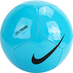 Мяч футбольный Nike Pitch Team, арт. DH9796-410, р.5, 12 пан., голубой