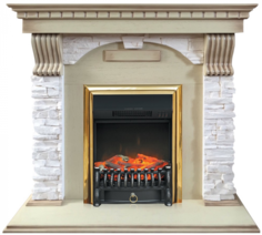 Электрокамин Royal Flame Dublin, слоновая кость
