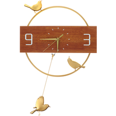 Часы настенные JJT Птички с маятником 40х60 см